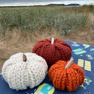 Hand Knitted Pumpkins
